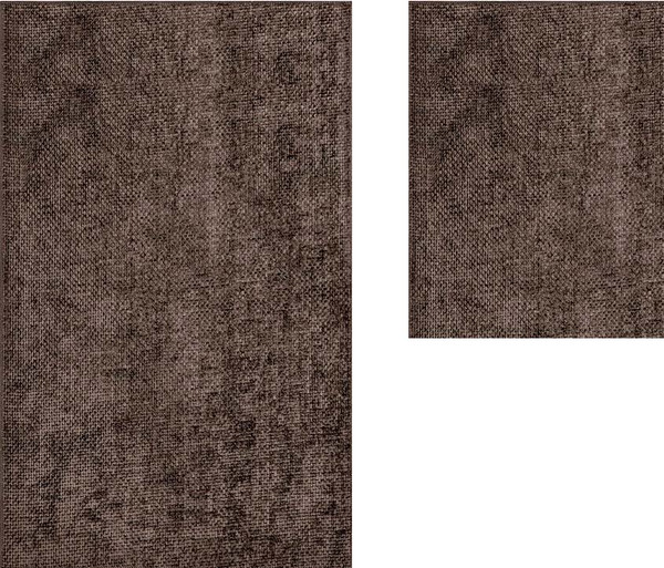 Изображение товара Набор ковриков для ванной и туалета Shengrong Textile Twist / 60x100+50x60-BROWN-twist
