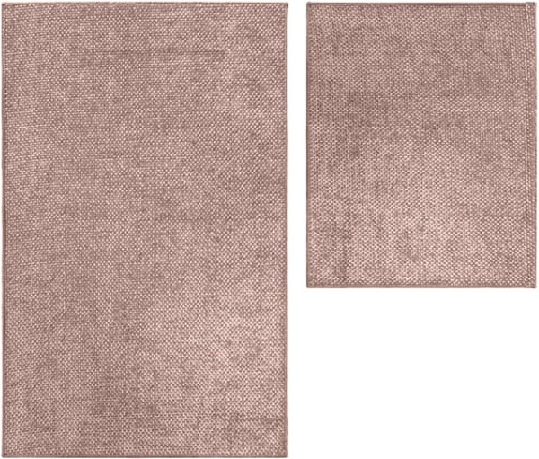 Изображение товара Набор ковриков для ванной и туалета Shengrong Textile Twist / 60x100+50x60-ROSE-twist