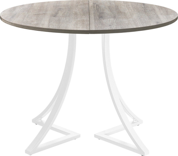 Изображение товара Обеденный стол AMC Elite Е24(800) D1 (белый/дуб уайт-ривер песочно-бежевый)