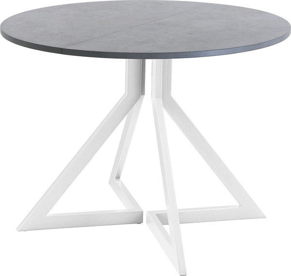Изображение товара Обеденный стол AMC Elite Е20(900) D1 (белый/бетон чикаго светло-серый)