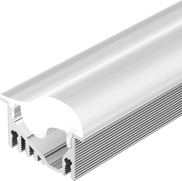Изображение товара Профиль для светодиодной ленты Arlight ALU-ASYMETRIC-2000 ANOD+FROST LENS / 019270
