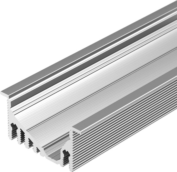 Изображение товара Профиль для светодиодной ленты Arlight ALU-ASYMETRIC-2000 ANOD+FROST LENS / 019270