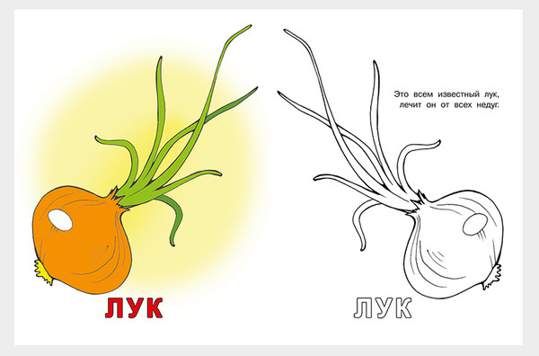 Изображение товара Раскраска Фламинго Посмотри и раскрась. Овощи, мягкая обложка