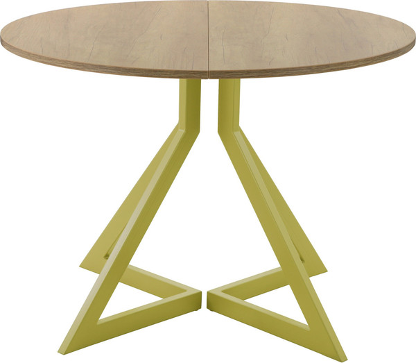 Изображение товара Обеденный стол AMC Elite Е20(900) D1 (золото/дуб небраска натур)