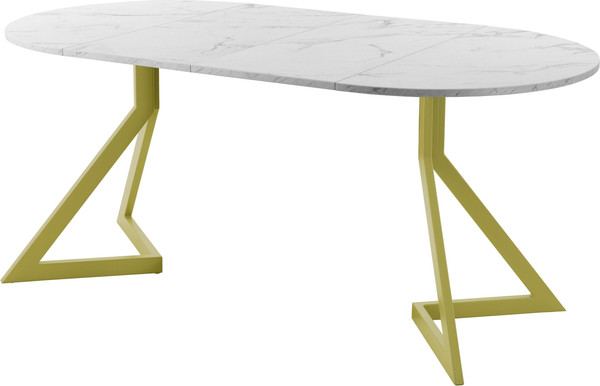 Изображение товара Обеденный стол AMC Elite Е20(900) D1 (золото/мрамор кристалл)
