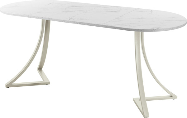 Изображение товара Обеденный стол AMC Elite Е24(1200) D3 (бежевый/мрамор кристалл)