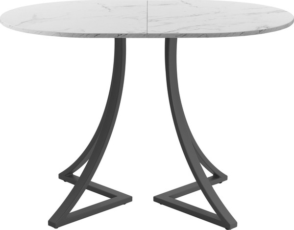 Изображение товара Обеденный стол AMC Elite Е24(1200) D3 (графит/мрамор кристалл)