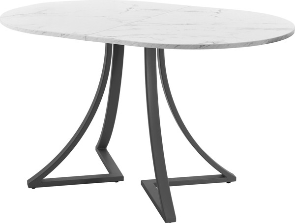 Изображение товара Обеденный стол AMC Elite Е24(1200) D3 (графит/мрамор кристалл)