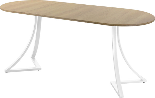 Изображение товара Обеденный стол AMC Elite Е24(1200) D3 (белый/дуб небраска натур.)
