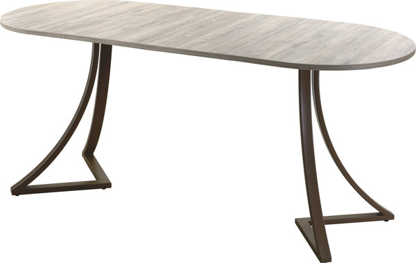 Изображение товара Обеденный стол AMC Elite Е24(1100) D3 (коричневый/дуб уайт-ривер песочно-бежевый)