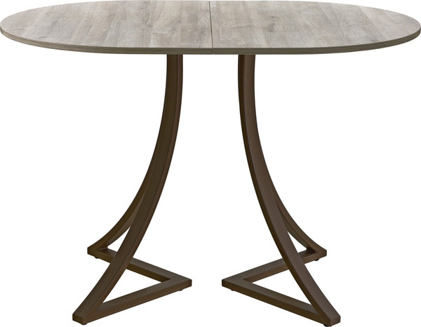 Изображение товара Обеденный стол AMC Elite Е24(1100) D3 (коричневый/дуб уайт-ривер песочно-бежевый)