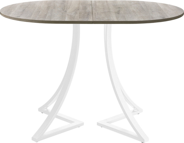 Изображение товара Обеденный стол AMC Elite Е24(1200) D3 (белый/дуб уайт-ривер песочно-бежевый)