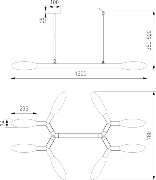 Изображение товара Люстра Евросвет 30180 (черный)