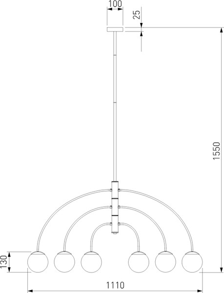 Изображение товара Люстра Евросвет 30179/6 (черный)