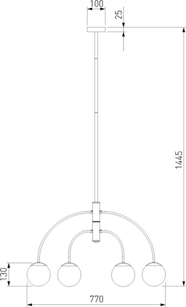 Изображение товара Люстра Евросвет 30179/4 (черный)