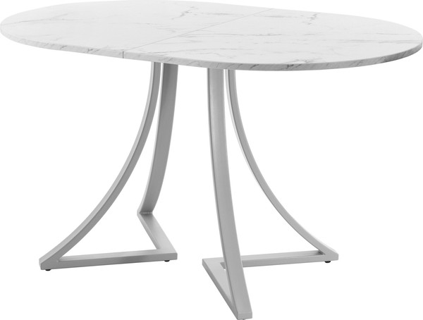 Изображение товара Обеденный стол AMC Elite Е24(1100) D3 (серебро/мрамор кристалл)