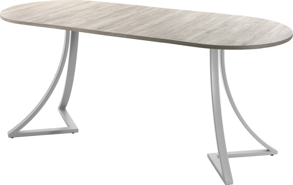 Изображение товара Обеденный стол AMC Elite Е24(1100) D3 (серебро/дуб уайт-ривер песочно-бежевый)