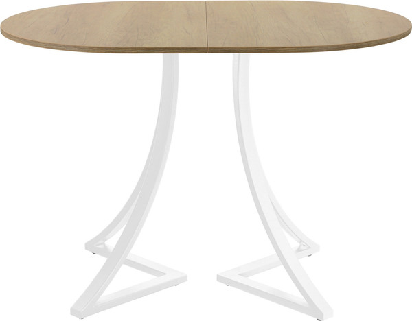 Изображение товара Обеденный стол AMC Elite Е24(1100) D3 (белый/дуб небраска натур)
