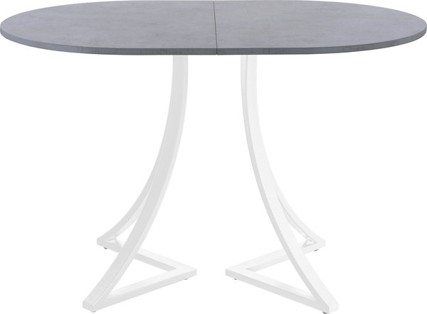 Изображение товара Обеденный стол AMC Elite Е24(1100) D3 (белый/бетон чикаго светло-серый)