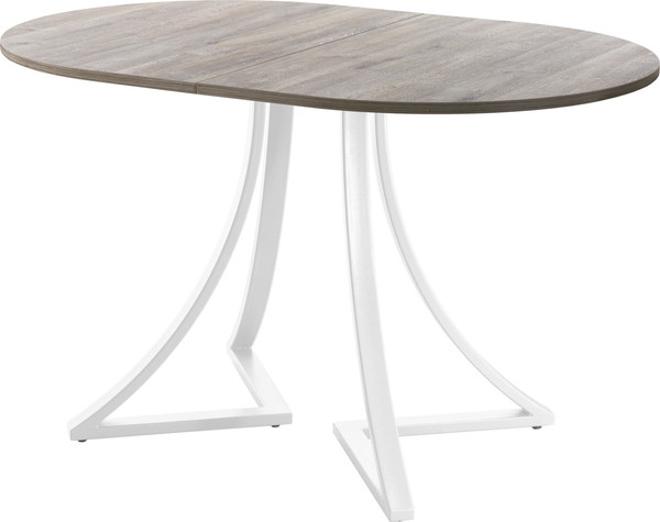 Изображение товара Обеденный стол AMC Elite Е24(1100) D3 (белый/дуб уайт-ривер песочно-бежевый)