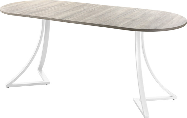 Изображение товара Обеденный стол AMC Elite Е24(1100) D3 (белый/дуб уайт-ривер песочно-бежевый)