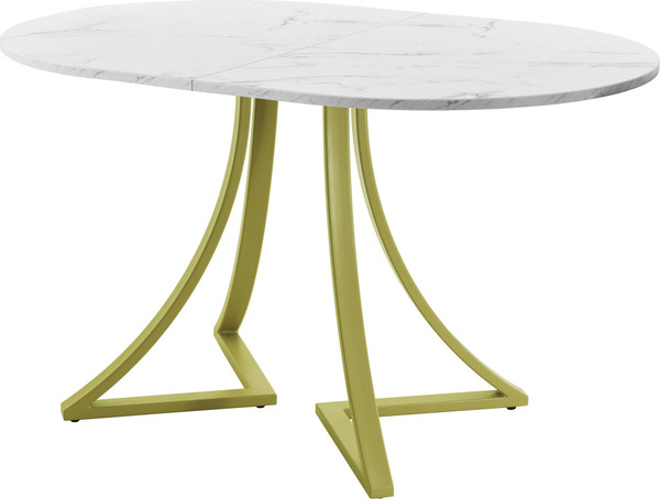 Изображение товара Обеденный стол AMC Elite Е24(1100) D3 (золото/мрамор кристалл)