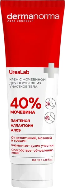 Изображение товара Крем для ног Dermanorma от трещин и натоптышей с мочевиной 40% (100мл)