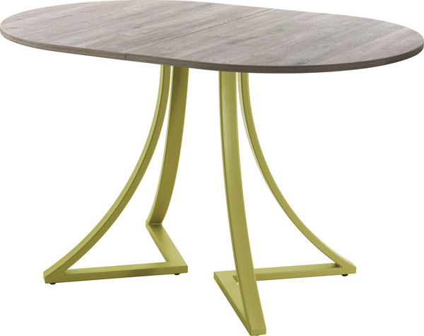 Изображение товара Обеденный стол AMC Elite Е24(1200) D3 (золото/дуб уайт-ривер песочно-бежевый)