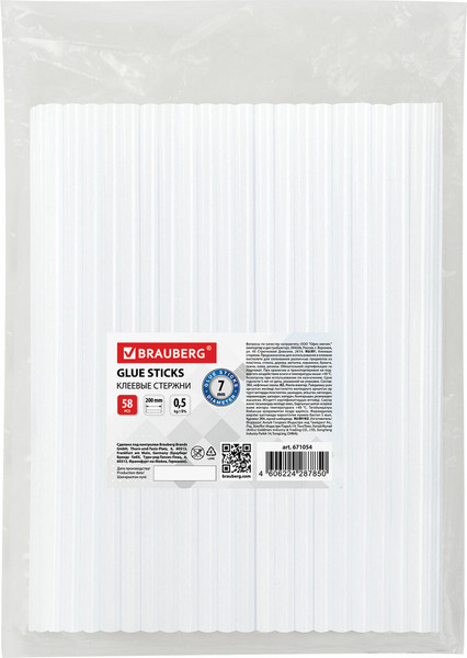 Изображение товара Клеевые стержни Brauberg 671054 (58шт)