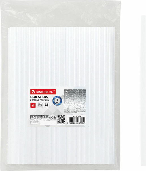 Изображение товара Клеевые стержни Brauberg 671054 (58шт)