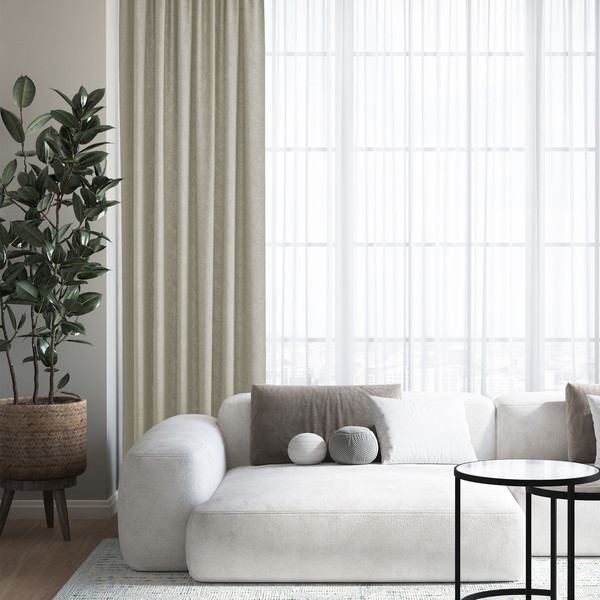 Изображение товара Штора Волшебная ночь Бархатный Блэкаут 150x270 / 930763 (туман)