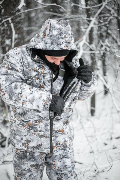 Изображение товара Костюм для охоты и рыбалки Taygerr Егерь Алова/Борей-Белый Зима -45 (р.48-50/182-188)