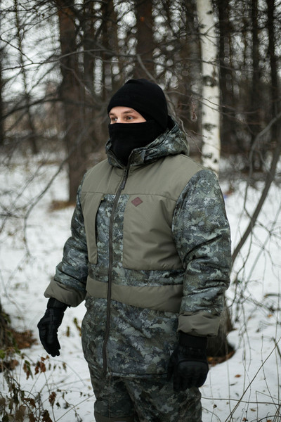 Изображение товара Костюм для охоты и рыбалки Taygerr Егерь Алова/Борей-Хаки Зима -45 (р.48-50/170-176)