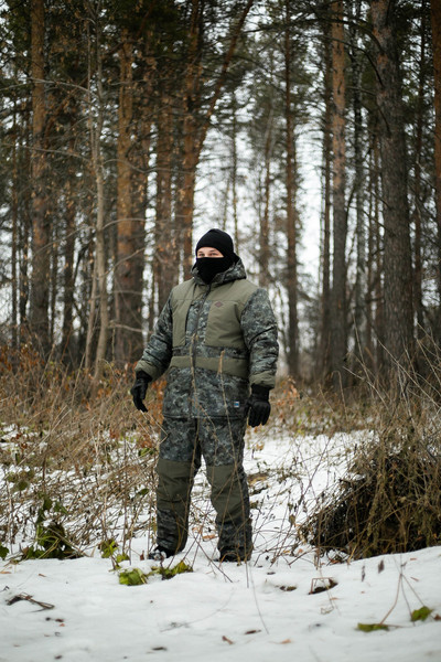 Изображение товара Костюм для охоты и рыбалки Taygerr Егерь Алова/Борей-Хаки Зима -45 (р.56-58/170-176)