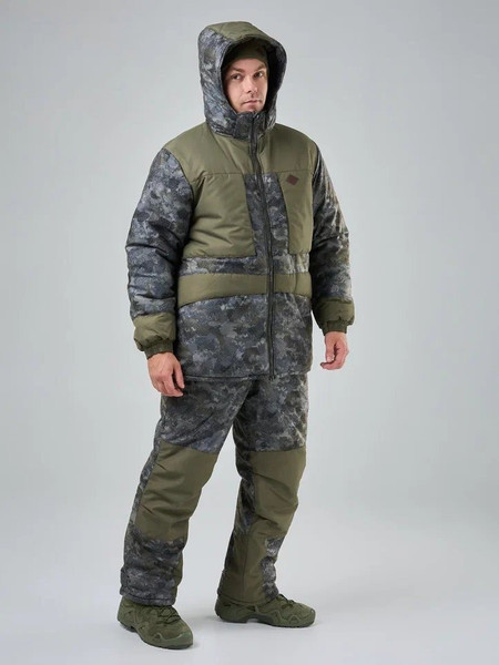 Изображение товара Костюм для охоты и рыбалки Taygerr Егерь Алова/Борей-Хаки Зима -45 (р.56-58/182-188)