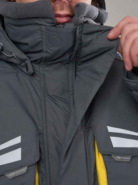 Изображение товара Костюм для охоты и рыбалки Taygerr Камчатка Таслан/Графит-Желтый Зима -45 (р.48-50/170-176)