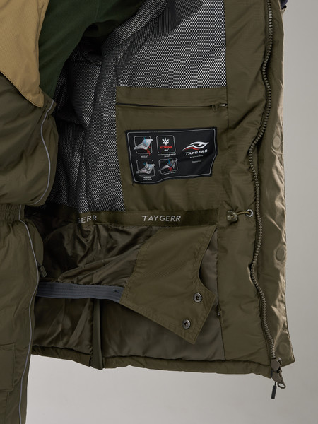 Изображение товара Костюм для охоты и рыбалки Taygerr Камчатка Таслан/Хаки Зима -45 (р.52-54/182-188)