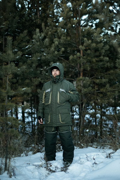 Изображение товара Костюм для охоты и рыбалки Taygerr Камчатка Таслан/Хаки Зима -45 (р.52-54/182-188)