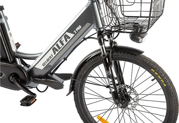 Изображение товара Электровелосипед Gelbert Alfa 2 Pro (серый)