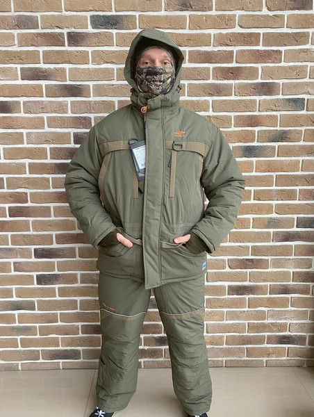 Изображение товара Костюм для охоты и рыбалки Taygerr Рыболов 2 Таслан/Хаки Зима -45 (р.48-50/170-176)