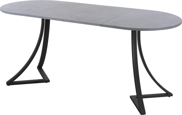 Изображение товара Обеденный стол AMC Elite Е24(1100) D3 (черный/бетон чикаго светло-серый)