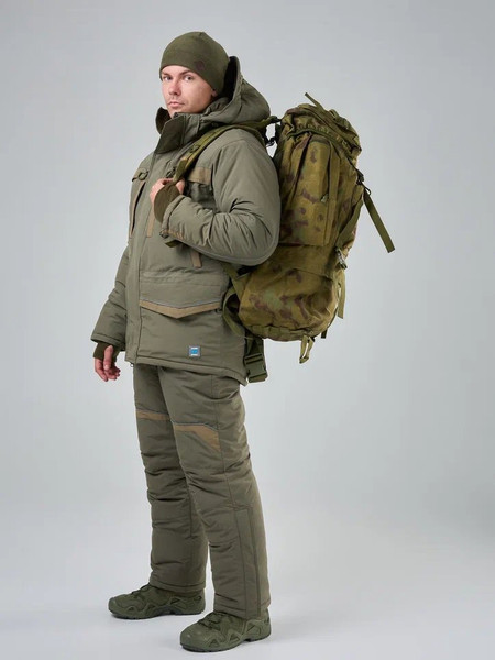 Изображение товара Костюм для охоты и рыбалки Taygerr Рыболов 2 Таслан/Хаки Зима -45 (р.52-54/170-176)