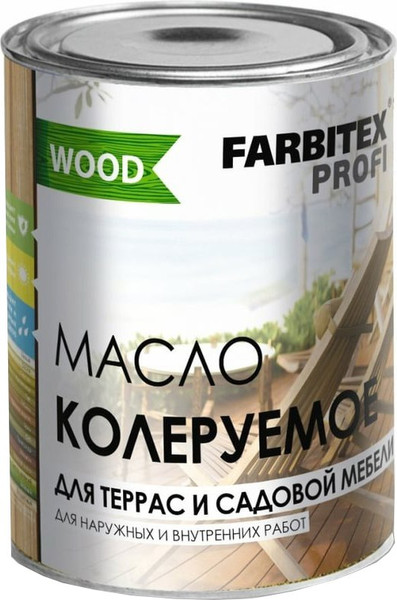 Изображение товара Масло для древесины Farbitex Profi Wood (1л, орегон)