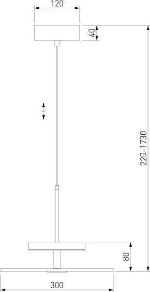 Изображение товара Потолочный светильник Евросвет 40342 LED (латунь)