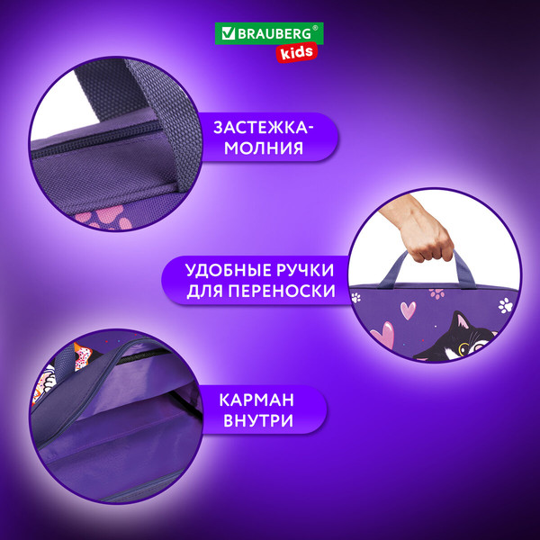 Изображение товара Папка-портфель Brauberg Kids. Sweet Cheeks / 272120