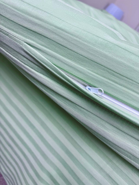 Изображение товара Комплект постельного белья Реноме 2сп Графитовая коллекция Олива Ss-005 (страйп-сатин)