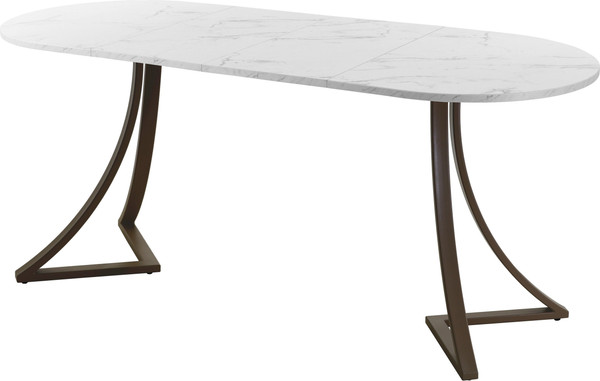 Изображение товара Обеденный стол AMC Elite Е24(1100) D3 (коричневый/мрамор кристалл)