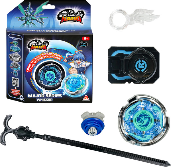 Изображение товара Игровой набор Infinity Nado Волчок Мэйджор. Whisker. Небесный Вихрь / 68692