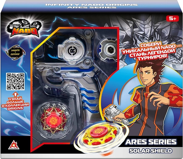 Изображение товара Игровой набор Infinity Nado Волчок Арес. Solar Shield. Гербовый щит / 68697