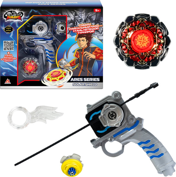 Изображение товара Игровой набор Infinity Nado Волчок Арес. Solar Shield. Гербовый щит / 68697